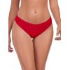 Ocean Blues Women’s Low Waisted Bikini Bottom Full Coverage Swim Bottom(Red)