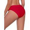 Ocean Blues Women’s Low Waisted Bikini Bottom Full Coverage Swim Bottom(Red)