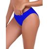 Ocean Blues Women’s Low Waisted Bikini Bottom Full Coverage Swim Bottom(Royal Blue)