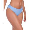 Ocean Blues Women’s Low Waisted Bikini Bottom Full Coverage Swim Bottom(Sea Blue)