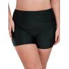 Ocean Blues Women’s Plus Size 3″ High Waisted Board Shorts Tummy Control Swim Bottom Boyleg Tankini Bottom(Black)