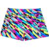 Ocean Blues Women’s Plus Size 3″ High Waisted Board Shorts Tummy Control Swim Bottom Boyleg Tankini Bottom(Neon Striped)