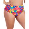 Ocean Blues Women’s Plus Size High Waisted Bikini Bottom Full Coverage Swim Bottom(Colorful Floral)