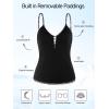 Ocean Blues Women’s Retro Tankini Swimsuit Shirring Tummy Control Tankini Top Only(Leopard)