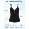 Ocean Blues Women’s Retro Tankini Swimsuit Shirring Tummy Control Tankini Top Only(Multi Floral)