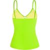 Ocean Blues Women’s Retro Tankini Swimsuit Shirring Tummy Control Tankini Top Only(Neon Green)