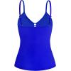 Ocean Blues Women’s Retro Tankini Swimsuit Shirring Tummy Control Tankini Top Only(Royal Blue)
