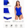 Ocean Blues Women’s Retro Tankini Swimsuit Shirring Tummy Control Tankini Top Only(Royal Blue)