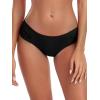 Ocean Blues Women’s Ruched Sides Bikini Bottom Medium Coverage Bikini Bottom(Black)