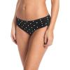 Ocean Blues Women’s Ruched Sides Bikini Bottom Medium Coverage Bikini Bottom(Black Polka Dot)