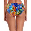 Ocean Blues Women’s Ruched Sides Bikini Bottom Medium Coverage Bikini Bottom(Blue Leopard)