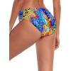 Ocean Blues Women’s Ruched Sides Bikini Bottom Medium Coverage Bikini Bottom(Blue Leopard)