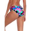 Ocean Blues Women’s Ruched Sides Bikini Bottom Medium Coverage Bikini Bottom(Colorful Leaves)
