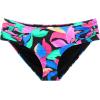 Ocean Blues Women’s Ruched Sides Bikini Bottom Medium Coverage Bikini Bottom(Colorful Leaves)