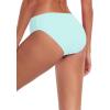 Ocean Blues Women’s Ruched Sides Bikini Bottom Medium Coverage Bikini Bottom(Eggshell Blue)