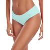 Ocean Blues Women’s Ruched Sides Bikini Bottom Medium Coverage Bikini Bottom(Eggshell Blue)