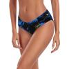 Ocean Blues Women’s Ruched Sides Bikini Bottom Medium Coverage Bikini Bottom(Feather Print)