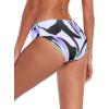 Ocean Blues Women’s Ruched Sides Bikini Bottom Medium Coverage Bikini Bottom(Floral)