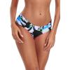 Ocean Blues Women’s Ruched Sides Bikini Bottom Medium Coverage Bikini Bottom(Floral)