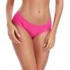 Ocean Blues Women’s Ruched Sides Bikini Bottom Medium Coverage Bikini Bottom(Hot Pink)