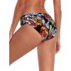 Ocean Blues Women’s Ruched Sides Bikini Bottom Medium Coverage Bikini Bottom(Multi Leopard)