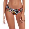 Ocean Blues Women’s Ruched Sides Bikini Bottom Medium Coverage Bikini Bottom(Multi Leopard)