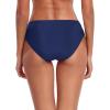 Ocean Blues Women’s Ruched Sides Bikini Bottom Medium Coverage Bikini Bottom(Navy)