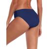 Ocean Blues Women’s Ruched Sides Bikini Bottom Medium Coverage Bikini Bottom(Navy)
