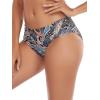 Ocean Blues Women’s Ruched Sides Bikini Bottom Medium Coverage Bikini Bottom(Paisley)