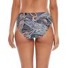 Ocean Blues Women’s Ruched Sides Bikini Bottom Medium Coverage Bikini Bottom(Paisley)