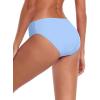 Ocean Blues Women’s Ruched Sides Bikini Bottom Medium Coverage Bikini Bottom(Sea Blue)