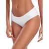 Ocean Blues Women’s Ruched Sides Bikini Bottom Medium Coverage Bikini Bottom(White)