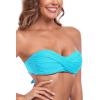 Ocean Blues Women’s Strapless Swimsuits for Women Bandeau Bikini Top Tie Back Halter Bathing Suit Top(Sky Blue)