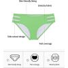 Ocean Blues Women’s Strappy Bikini Bottom Full Coverage Swim Briefs(Avocado Green)