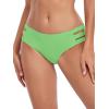Ocean Blues Women’s Strappy Bikini Bottom Full Coverage Swim Briefs(Avocado Green)