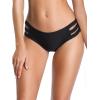 Ocean Blues Women’s Strappy Bikini Bottom Full Coverage Swim Briefs(Black)