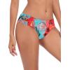 Ocean Blues Women’s Strappy Bikini Bottom Full Coverage Swim Briefs(Blue Floral)