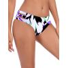 Ocean Blues Women’s Strappy Bikini Bottom Full Coverage Swim Briefs(Floral)