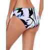 Ocean Blues Women’s Strappy Bikini Bottom Full Coverage Swim Briefs(Floral)