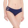 Ocean Blues Women’s Strappy Bikini Bottom Full Coverage Swim Briefs(Navy Blue)