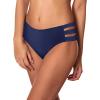 Ocean Blues Women’s Strappy Bikini Bottom Full Coverage Swim Briefs(Navy Blue)