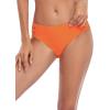 Ocean Blues Women’s Strappy Bikini Bottom Full Coverage Swim Briefs(Orange-red)