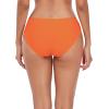 Ocean Blues Women’s Strappy Bikini Bottom Full Coverage Swim Briefs(Orange-red)