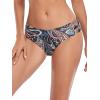 Ocean Blues Women’s Strappy Bikini Bottom Full Coverage Swim Briefs(Paisley Floral)