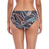 Ocean Blues Women’s Strappy Bikini Bottom Full Coverage Swim Briefs(Paisley Floral)