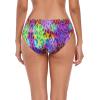Ocean Blues Women’s Strappy Bikini Bottom Full Coverage Swim Briefs(Purple Leopard)