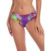 Ocean Blues Women’s Strappy Bikini Bottom Full Coverage Swim Briefs(Purple Leopard)