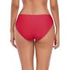Ocean Blues Women’s Strappy Bikini Bottom Full Coverage Swim Briefs(Red.)