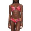 Ocean Blues Women’s Strappy Bikini Bottom Full Coverage Swim Briefs(Red Floral)