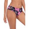 Ocean Blues Women’s Strappy Bikini Bottom Full Coverage Swim Briefs(Rose Redbud)